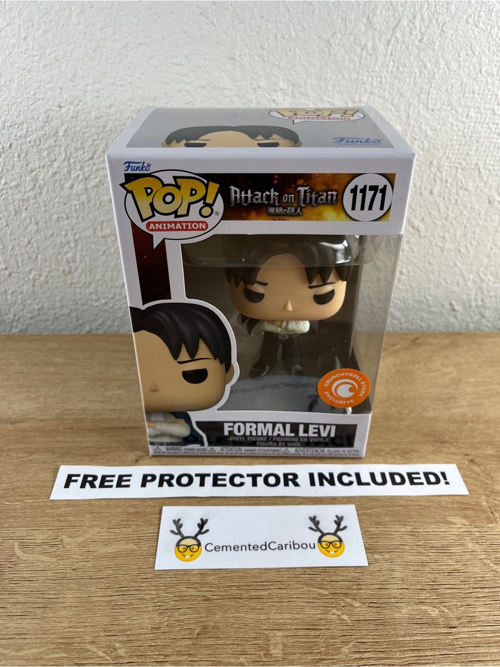Formal Levi Funko Pop #1171 Vaulted Crunchyroll Attack On Titan AOT NEAR MINT